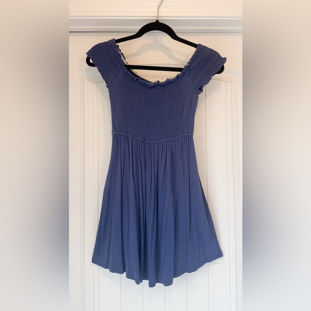 Blue Smocked Dress